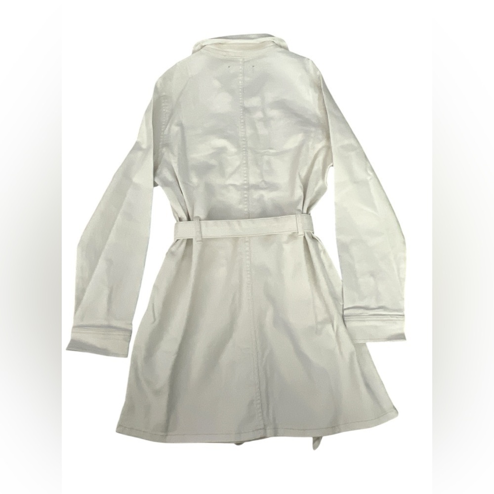 SANCTUARY denim off white utility casual shirt dress Size Medium Nwt - Picture 6 of 9